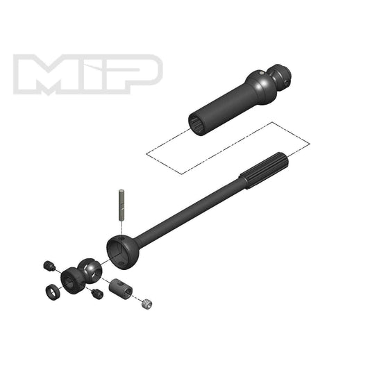 Image of MIP X-Duty Steel Center Drive Kit (140-165mm, 5mm Hubs) for Axial Yeti MIP18170