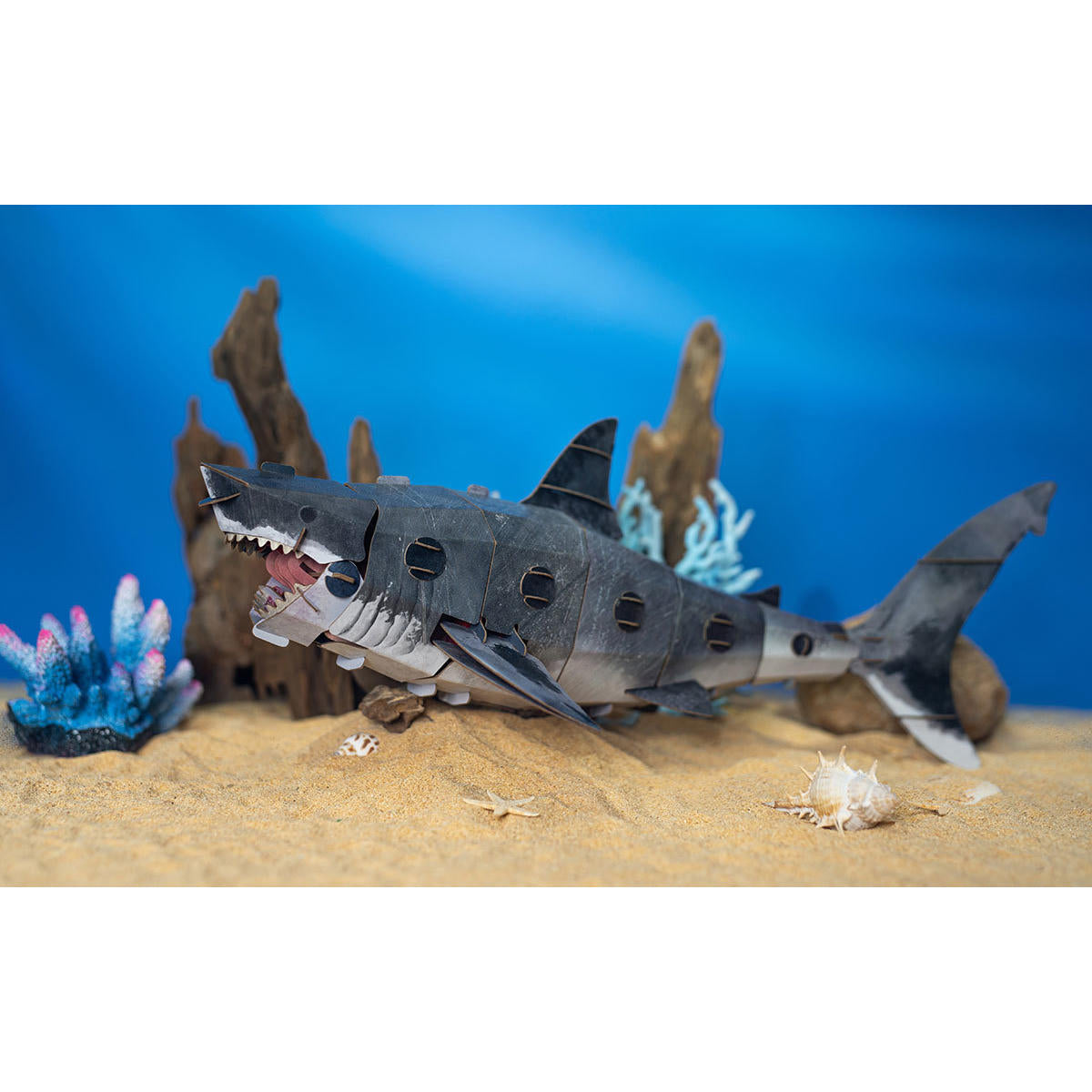 Image of Great White Shark 3D Kraft Paper Puzzle