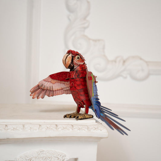 Image of Macaw 3D Kraft Paper Puzzle