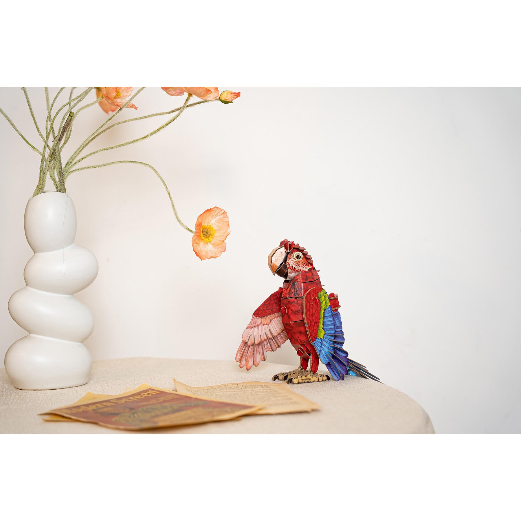 Image of Macaw 3D Kraft Paper Puzzle