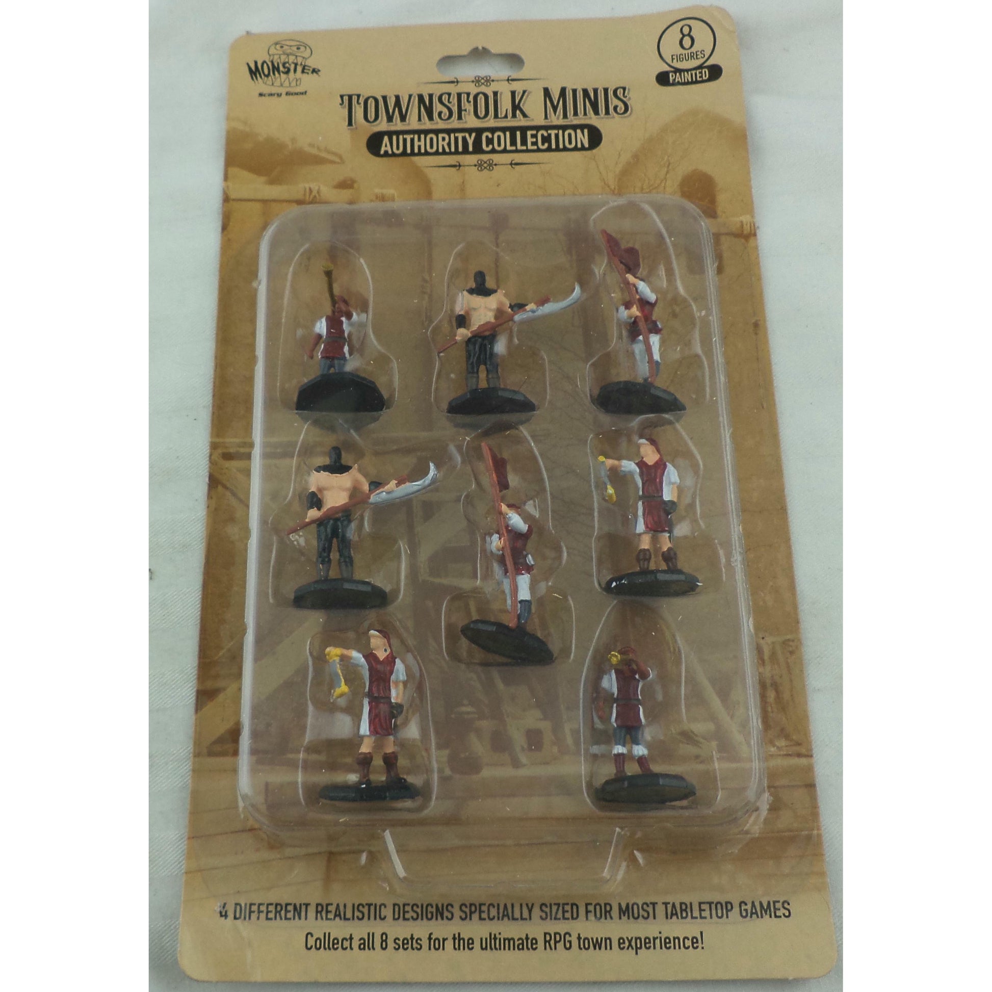 Image of Monster Townsfolk Painted Miniatures: Authority Collection MONMAMPA611 (8pcs)