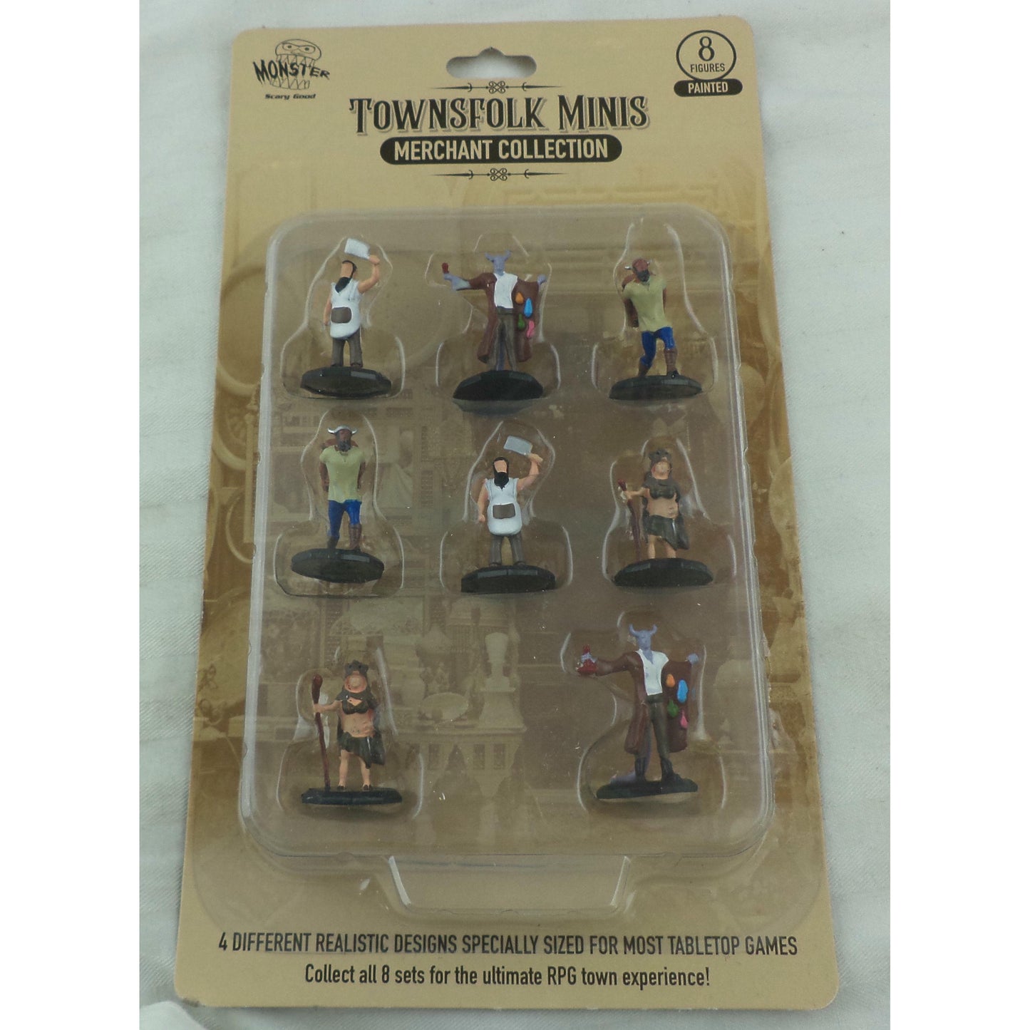 Image of Monster Townsfolk Painted Miniatures: Merchant Collection MONMAMPM598 (8pcs)