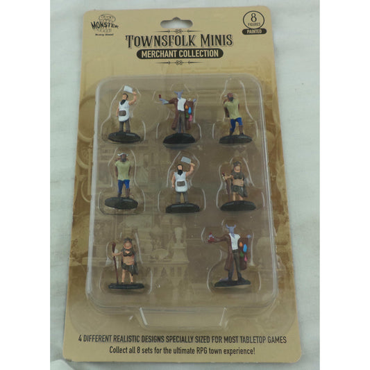 Image of Monster Townsfolk Painted Miniatures: Merchant Collection MONMAMPM598 (8pcs)