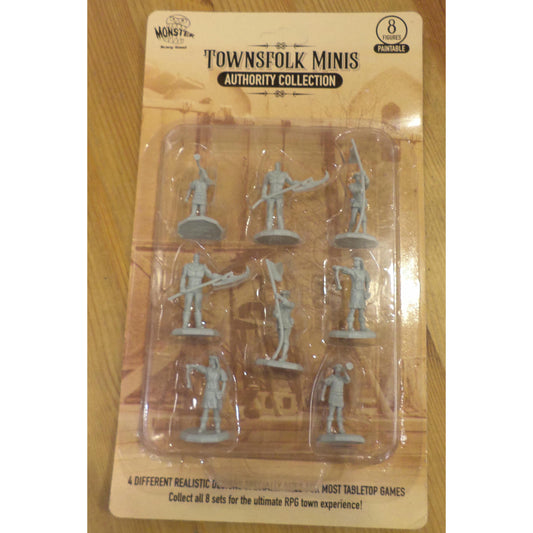 Image of Monster Townsfolk Unpainted Miniatures: Authority Collection MONMAMUA697 (8pcs)