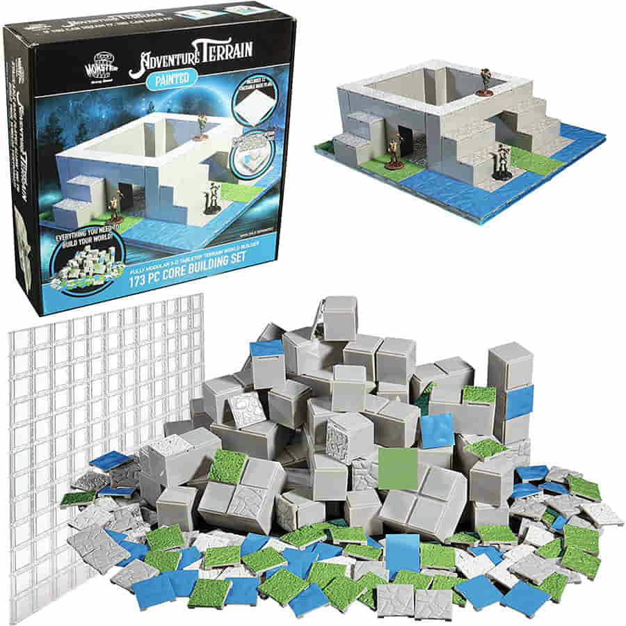 Image of Adventure Terrain: Core Building Miniatures Scenery Set Monster Fight Club