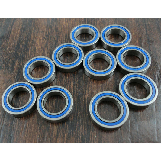 8x12x3.5mm Stainless; Blue Rubber Sealed Bearings