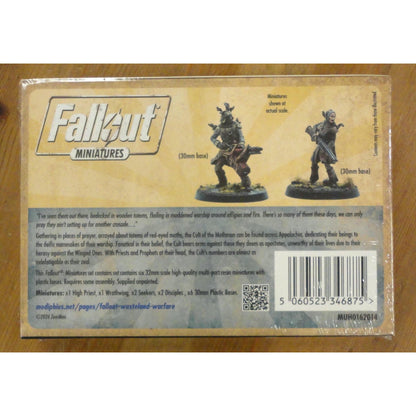 Image of Fallout: Wasteland Warfare Cult of the Mothman Clergy Unpainted Miniatures