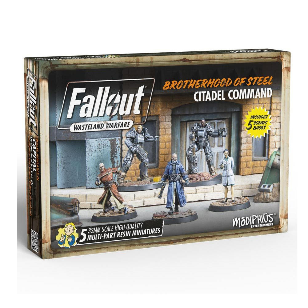 Fallout Wasteland Warfare: Brotherhood of Steel Citadel Command Unpainted