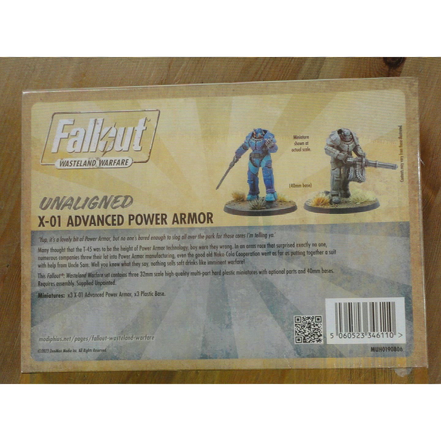Image of Fallout Wasteland Warfare: Unaligned X-01 Advanced Power Armor Miniatures