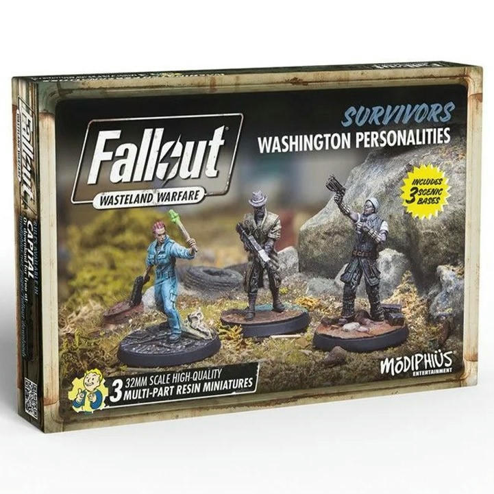 Image of Fallout Wasteland Warfare: Survivors: Washington Personalities Unpainted 0190810