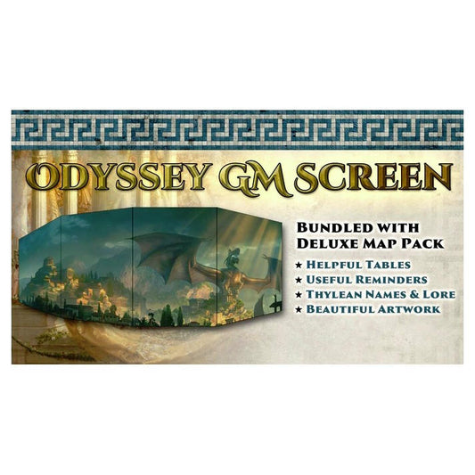 Modiphius Odyssey of The Dragonlords GM Screen and Map