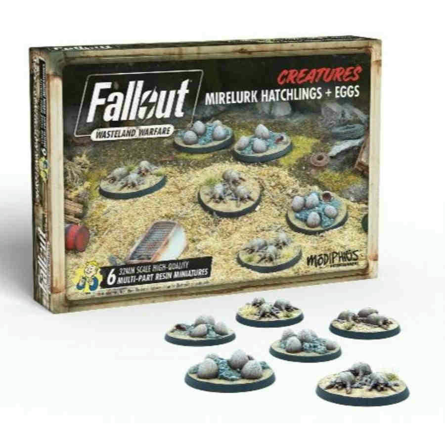 Image of Fallout Wasteland Warfare: Creatures: Mirelurk Hatchling & Eggs Expansion