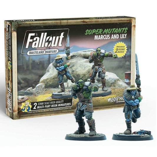 Image of Fallout Wasteland Warfare: Super Mutants Marcus and Lily Miniatures MUH052154