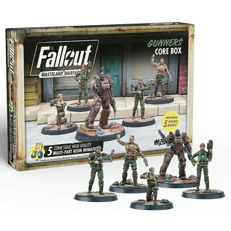 Image of Fallout Wasteland Warfare: Gunners: Core Box MUH052218 Unpainted