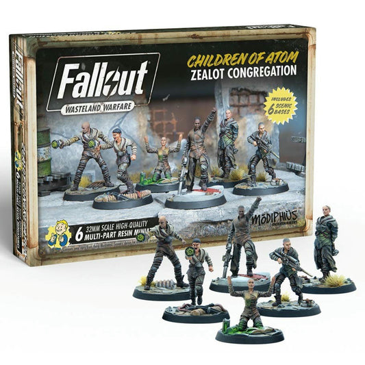 Image of Fallout Wasteland Warfare: Children of the Atom: Zealot Congregation Unpainted