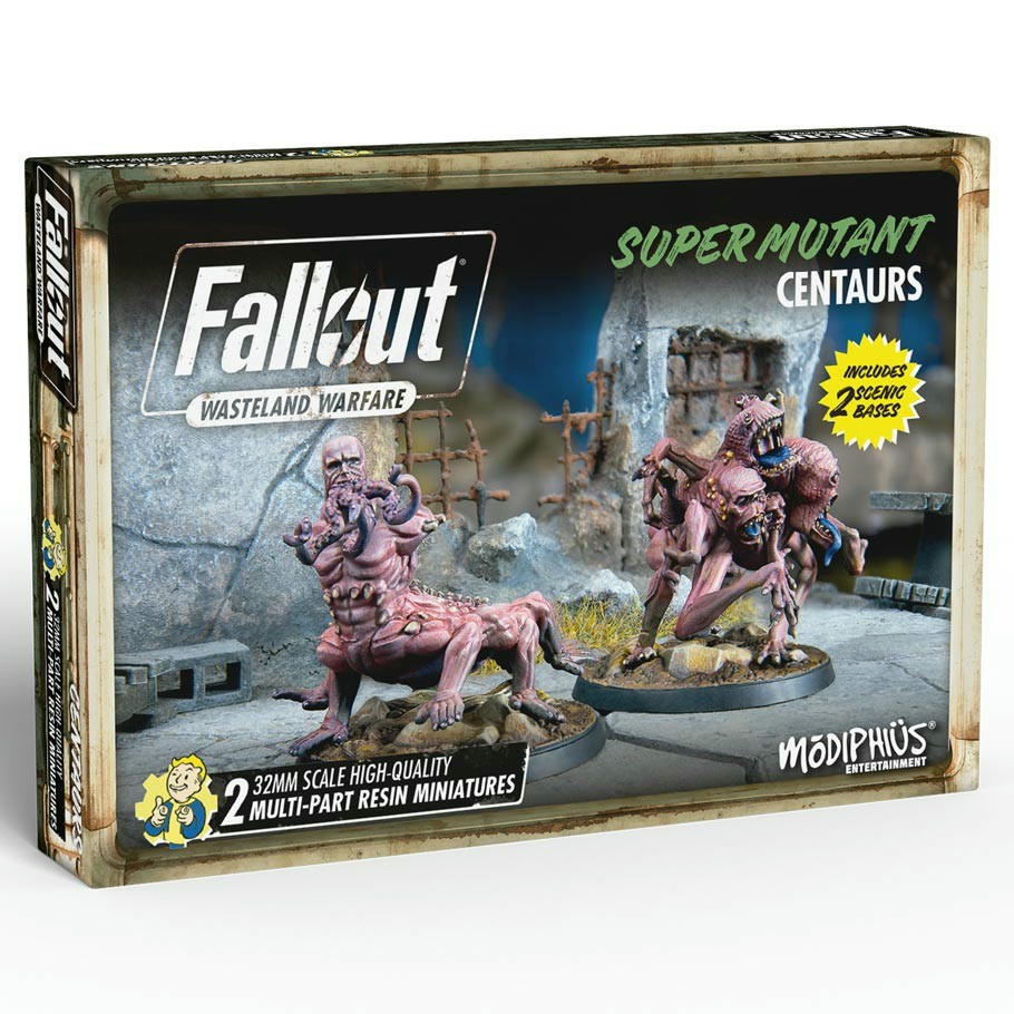 Image of Fallout Wasteland Warfare: Super Mutants Centaurs Unpainted Miniature MUH052288