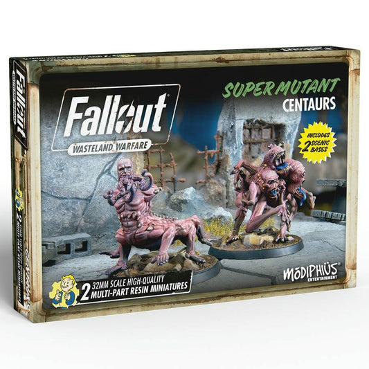 Image of Fallout Wasteland Warfare: Super Mutants Centaurs Unpainted Miniature MUH052288