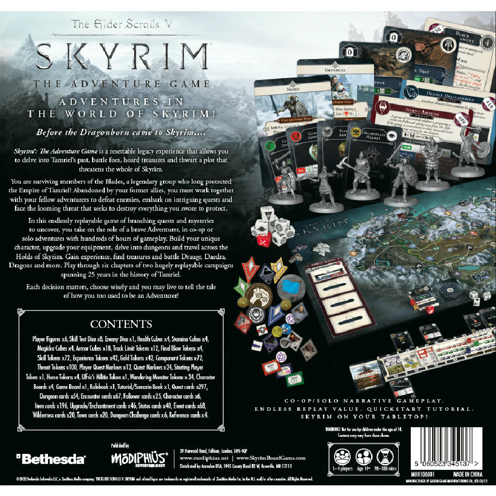 Image of Skyrim The Adventure Game by Modiphius MMUH106001