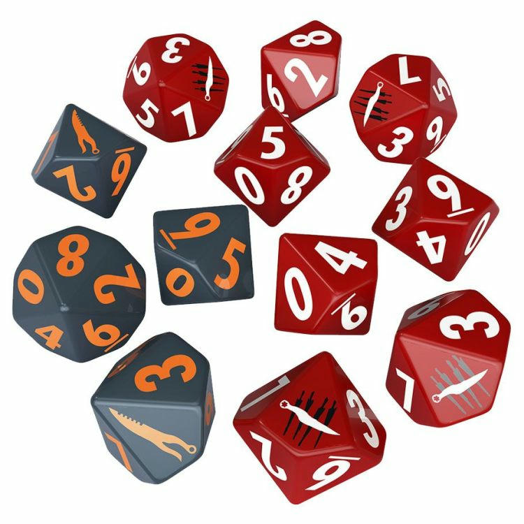 Image of Fallout Factions Nuka World Miniaures Game The Disciples Faction Dice Set 107006
