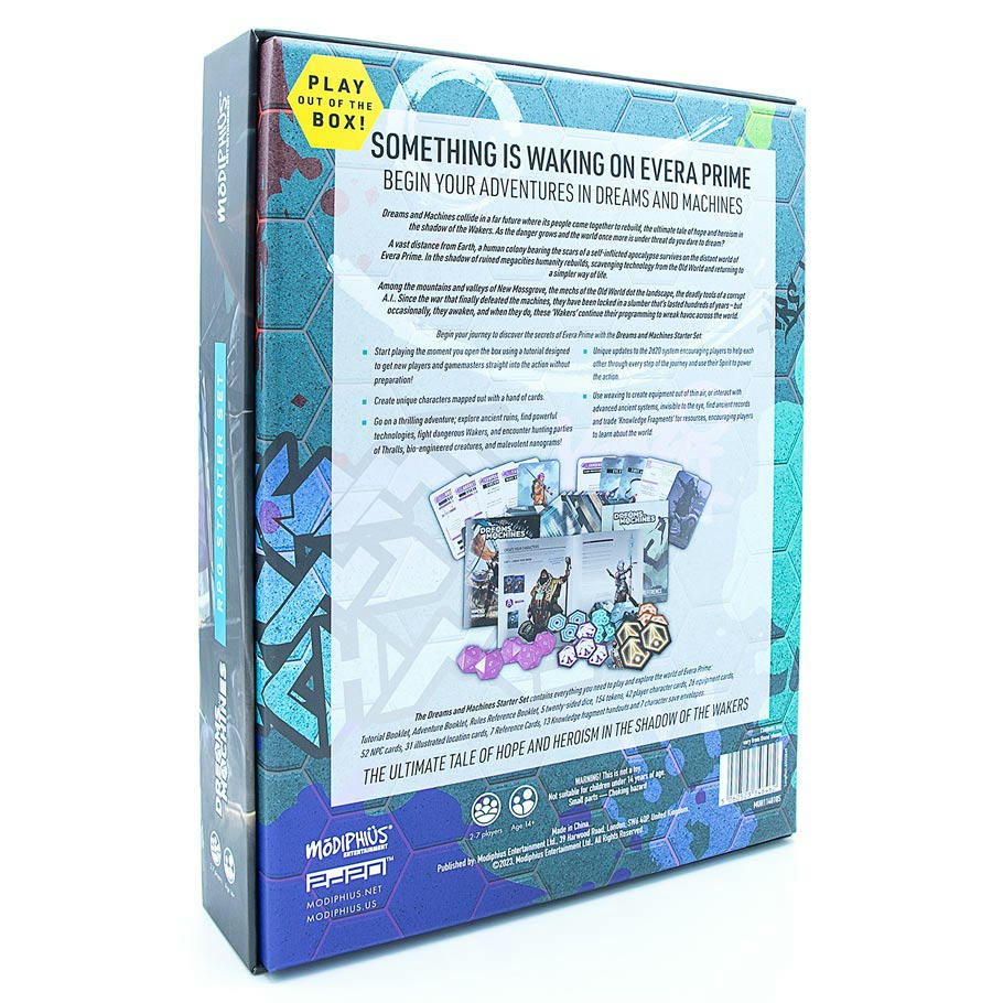 Image of Dreams and Machines RPG Roleplaying Game Starter Set by Modiphius MUH1140105