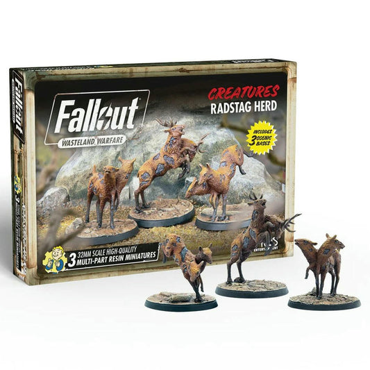 Image of Fallout Wasteland Warfare: Creatures: Unpainted RadStag Herd Expansion MUH052289