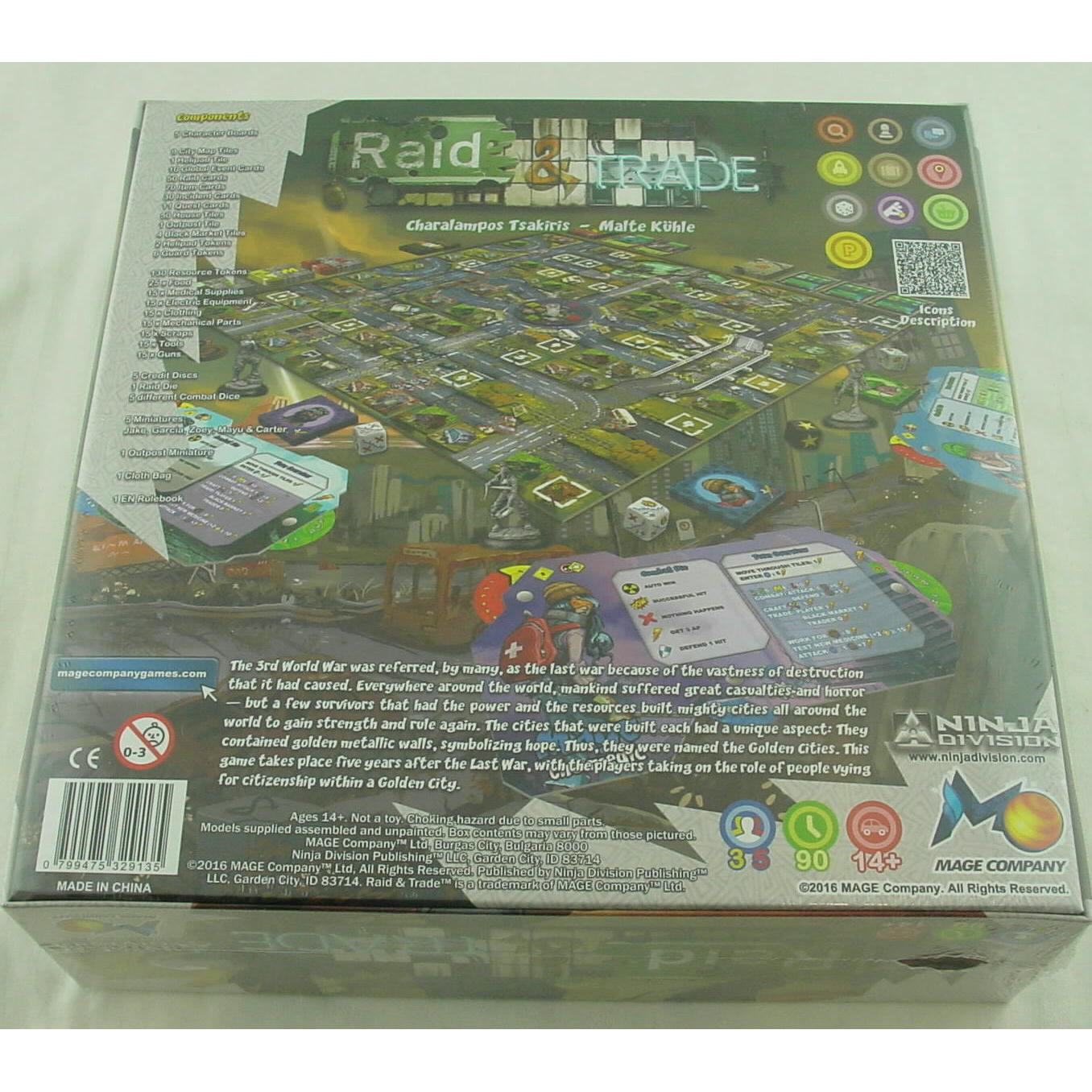 Image of Raid & Trade Post Apocalyptic Bard Game by Ninja Division NJD420101