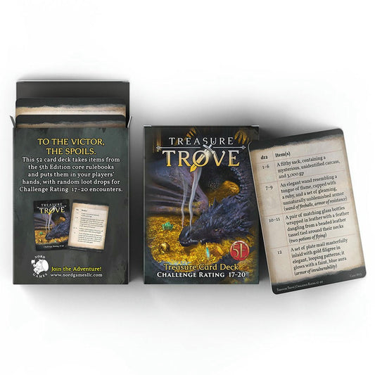 Image of Dungeons & Dragons 5E Treasure Trove Item Card Deck (CR 17-20) NRG1028