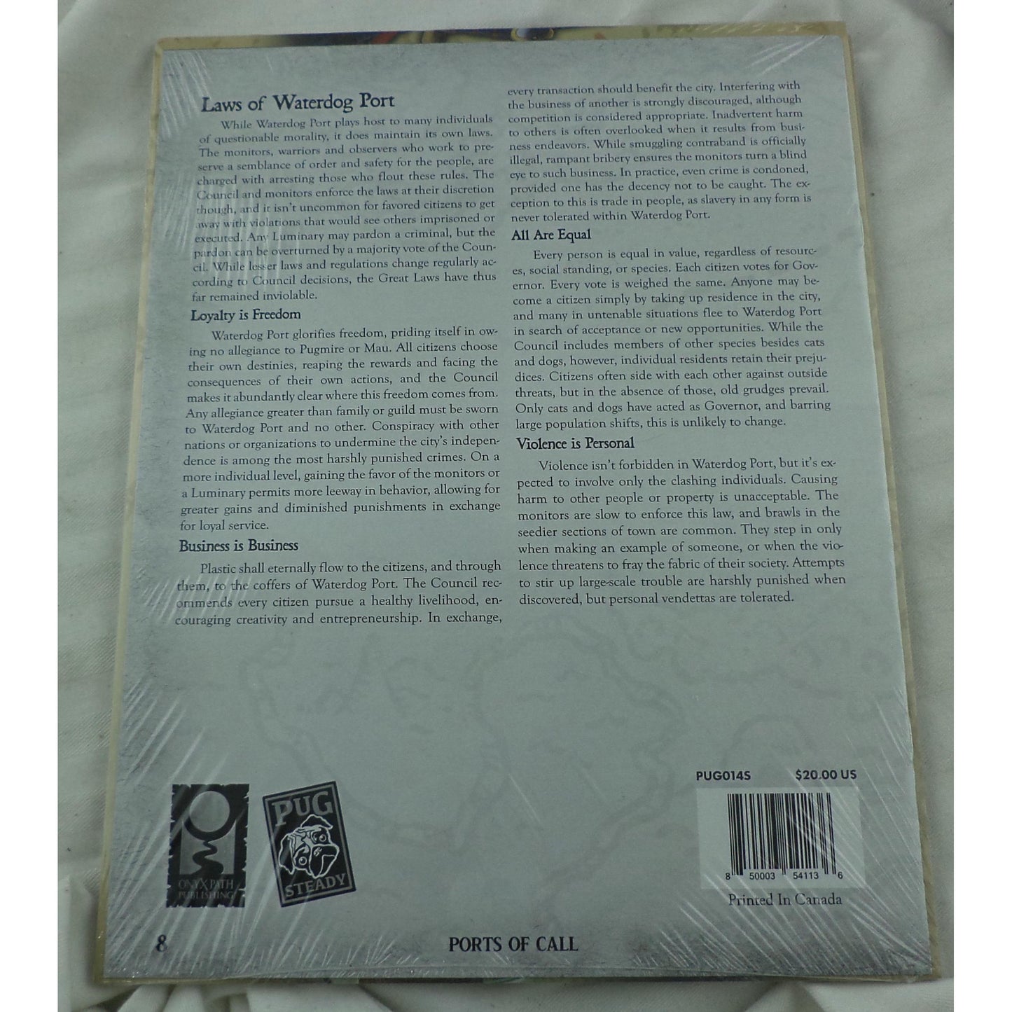 Image of Pugmire Roleplaying Game RPG: Pirates of Pugmire Gamemaster's Screen ONXPUG014S