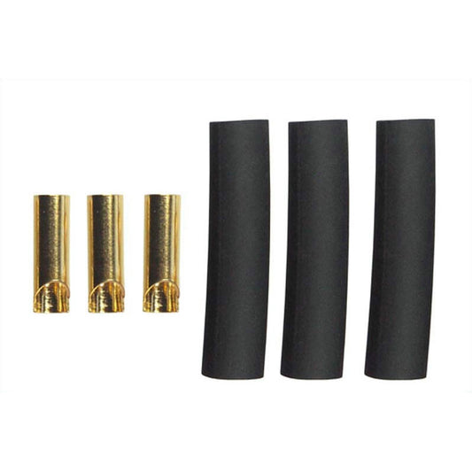 Image of Team Orion Avionics Gold Plugs 3.5mm Female w/Shrink (3pcs)  ORI62506