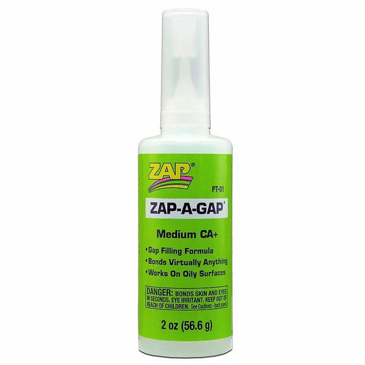 Image of ZAP Medium CA (Cyano-Acrylate) Glue 2oz ZAPPAAPT-01