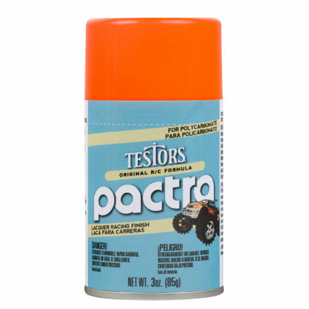 Image of Pactra Fluorescent Orange 3oz Lexan/Polycarbonate Body Spray Paint PAC303409