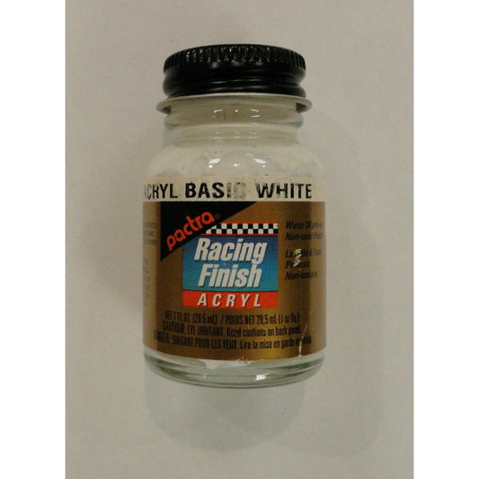 Image of Pactra 1 oz. Acrylic Racing Finish Basic White Polycarbonate Paint PACRC5101