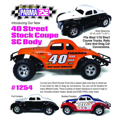 Image of 1/10 Parma '40 Street Stock Coupe Short Course Drag Clear