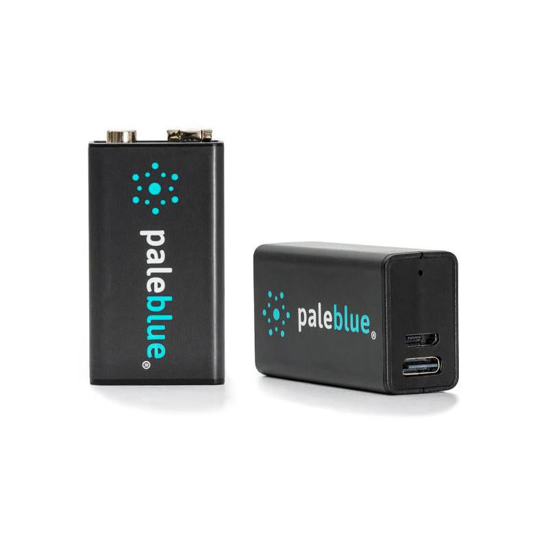 Image of Pale Blue Lithium Ion Rechargeable 9V Batteries 2pk