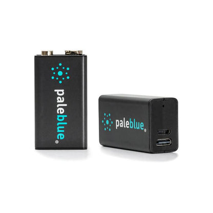 Image of Pale Blue Lithium Ion Rechargeable 9V Batteries 2pk
