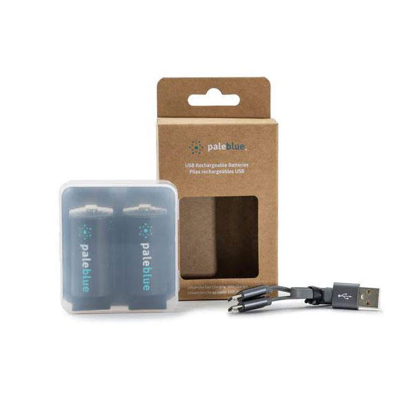 Image of Pale Blue Lithium Ion Rechargeable C Batteries 2pk