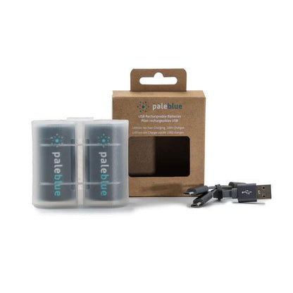 Image of Pale Blue Lithium Ion Rechargeable D Batteries 2pk