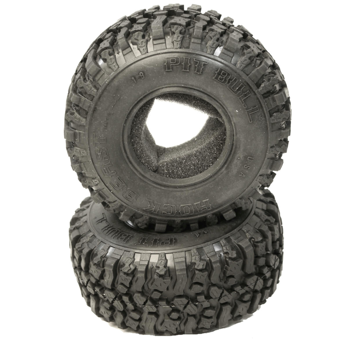 Image of Pit Bull Tires 1/10 Rock Beast 1.9 Scale RC Tires (2pc) PBTPB9003NK