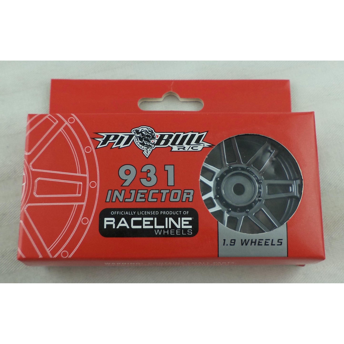 Image of Pitbull Raceline 931 Injector 1.9 Gunmetal Rock Crawler Wheels (2pcs) 
