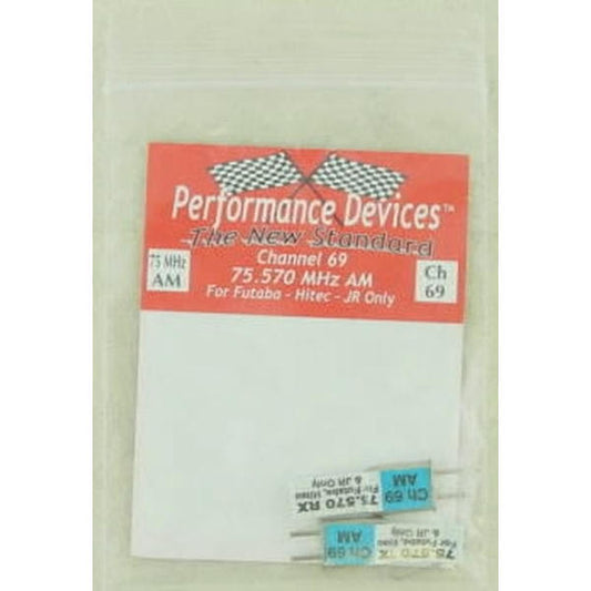 Image of JR/Futaba/Hitec 75Mhz AM Channel 69 Transmitter/Receiver Crystals Set