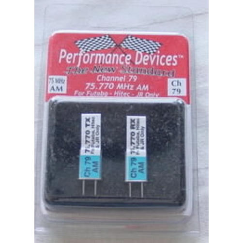 Image of 75Mhz AM Crystal Set for Futaba/Hitec/JR Radios-Chan 79