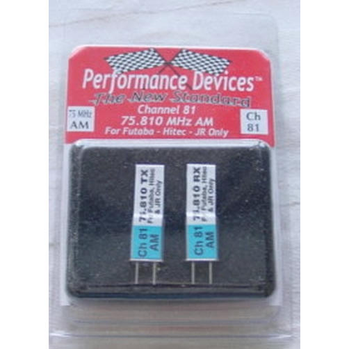 Image of 75Mhz AM Crystal Set for Futaba/Hitec/JR Radios-Chan 81