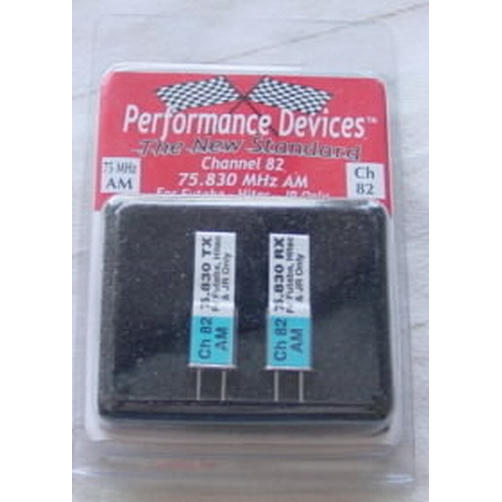 Image of 75Mhz AM Crystal Set for Futaba/Hitec/JR Radios-Chan 82 PDV1000082 75.830Mhz
