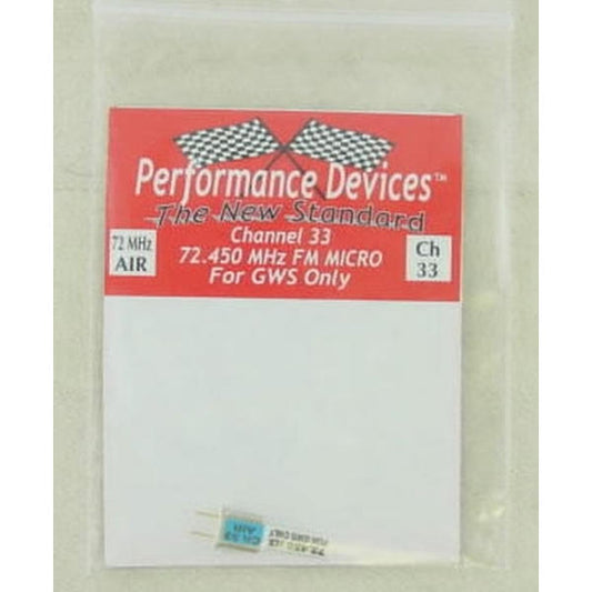 GWS FM RX Crystal CH33 (72.450Mhz)