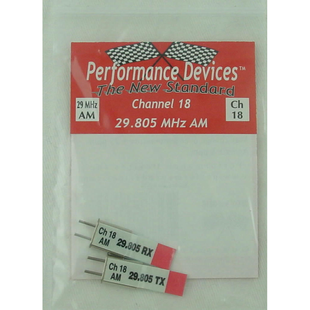 Image of Performance Devices 29Mhz AM Crystal Set - Channel 18 (29.805Mhz) - PDV9000018