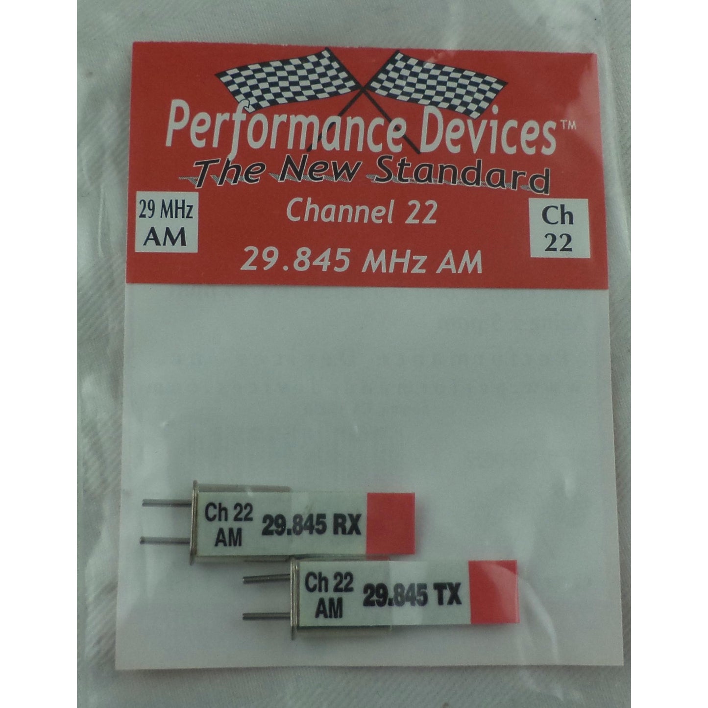 Image of Performance Devices 29Mhz AM Crystal Set - Channel 22 (29.845Mhz) - PDV9000022