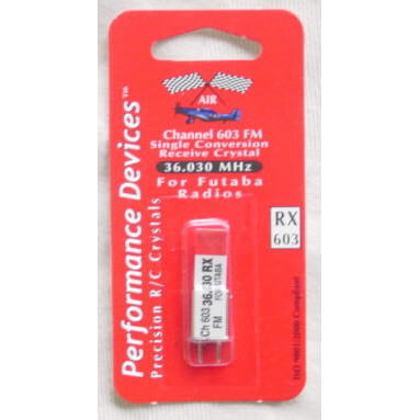 Futaba Single Conversion 36Mhz Receiver Crystal (Channel 603 - 36.030)