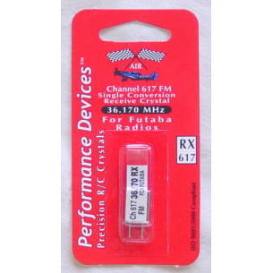 Futaba Single Conversion 36Mhz Receiver Crystal (Channel 617 - 36.170)