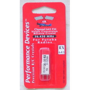 Futaba Single Conversion 36Mhz Receiver Crystal (Channel 643 - 36.430)