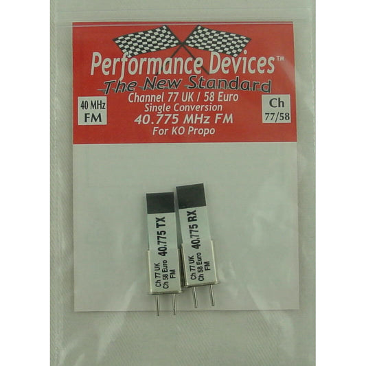 Ko Prop 40Mhz Crystal Set 77UK / 58 Euro